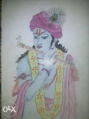 Krishna God Illustration