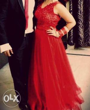 Red evening gown!
