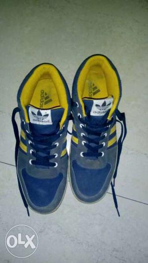 Shoes by Adidas (Blue n yellow) Size 9