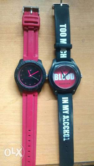 TWO FASTRACK FIBER watches in excellent condition