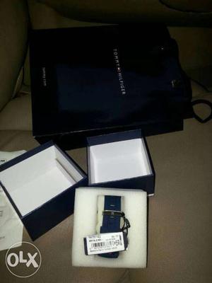 Tommy Watch With Blue Strap In complete Box & Original Bill