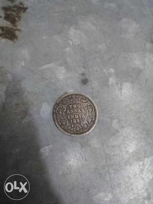 Two Annas Indian Coin