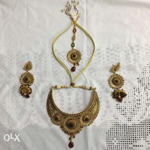 Unused Ethnic imitation jewellery set