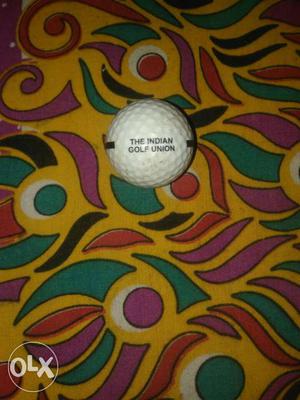 White And Black The Indian Golf Union Golf Ball