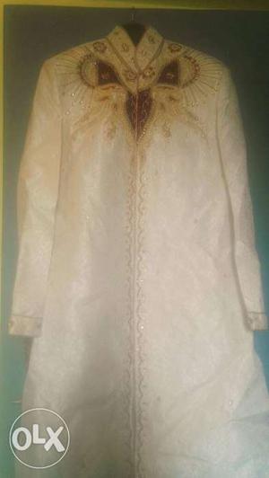 White Sherwani