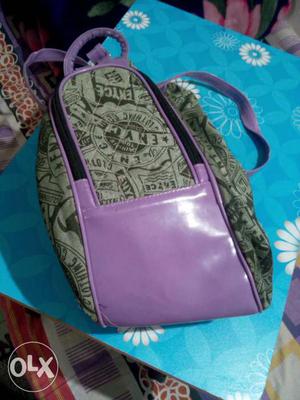 2 in 1 purple bag in very good condition