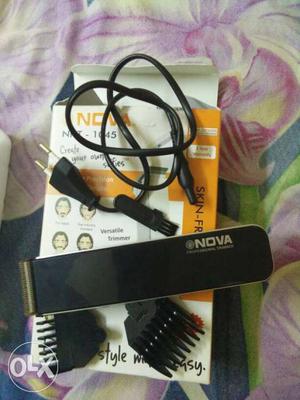 Black Nova Hair Clipper On Box