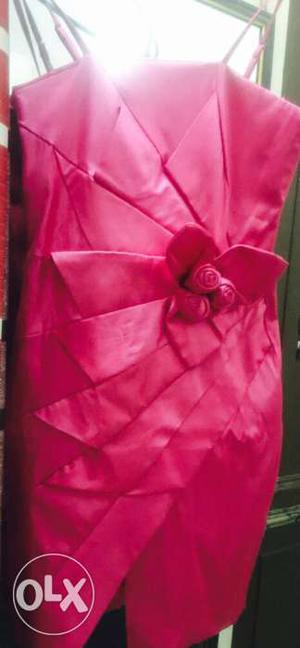 Bright pink formal party wear outfit at best price