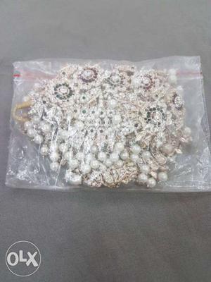 Embellished Diamond White Pearl Accessory