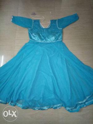 GorgeOus Sky Blue Party Frock once used 6months size xxl