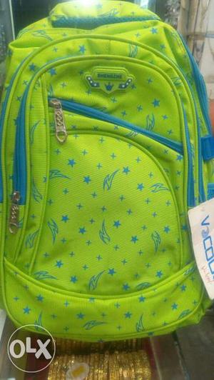 Green And Blue Vacool Backpack