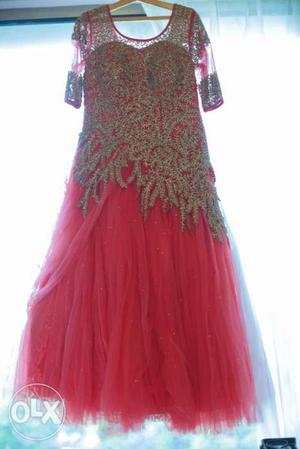 Luxury pink gown
