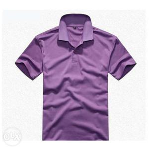 Men's Purple Collar Polo Shirt