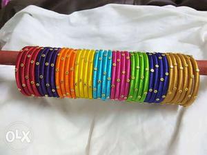 Multi Colored Thread Bangles