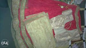 New lehnga.. worn once dry cleaned and in very