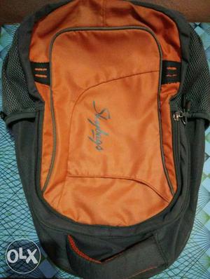 Orange And Black Skybags Backpack