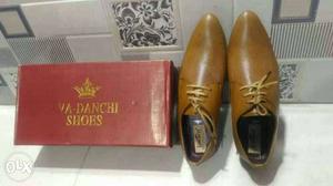 Pair Of Brown Va-Danchi Oxford Shoes With Box