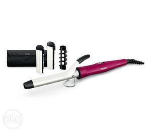 Pink And Grey Curling Wand