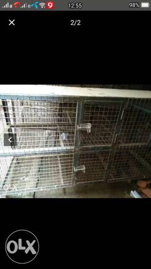 Silver Pet Cage