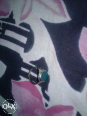 Silver Teal Ring