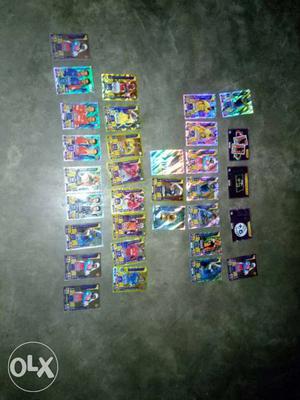 107 card in 32silver and gold cards in which 100