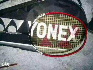 Black And Red Yonex nanoray i Badminton Racket With Bag