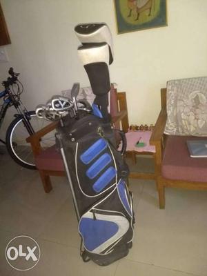 Blue, Black And Grey Golf Set