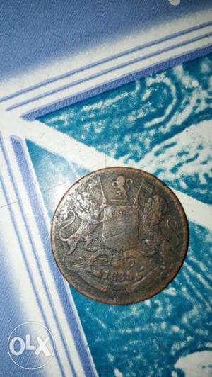 East India company, One Quarter Anna Copper coin