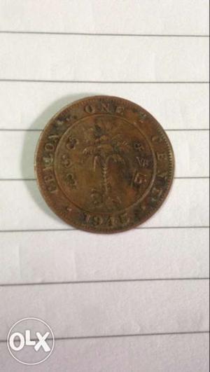 George 6 indian coin 