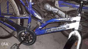 Hercules SPARX blue and white colour bicycle