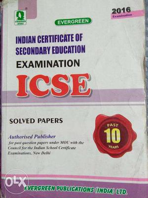 ICSE 10TH std Evergreen Publications Solved Papers
