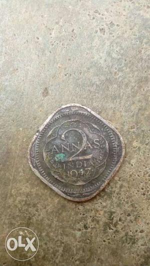  Indian Annas Silver Coin