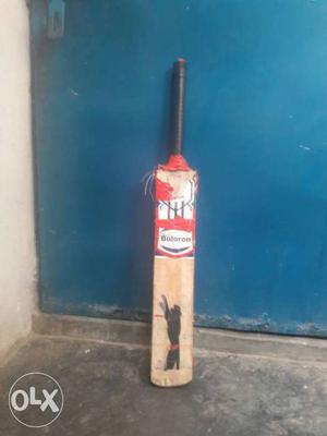 Red And Brown Cricket Bat