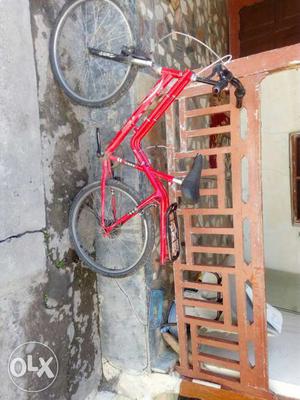 Red Step Through Frame Bicycle