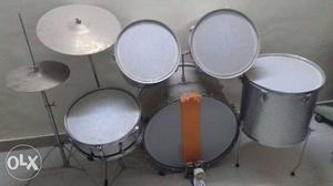Silver Drum Set