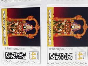 USA Postage Stamps of Lord Balaji - 1 strip of 16