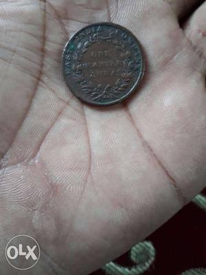  indian coin (one quarter anna)
