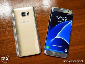Galaxy S7 edge Gold with warranty and box and