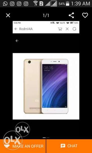 I want to sell my Redmi 4a seal pack gold colour