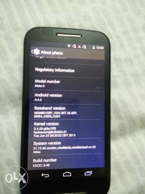 Moto E, 2 Year old, excellent condition, Only