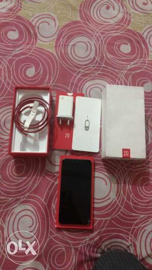 Oneplus x with exchange offer. bill box nd all accessories.