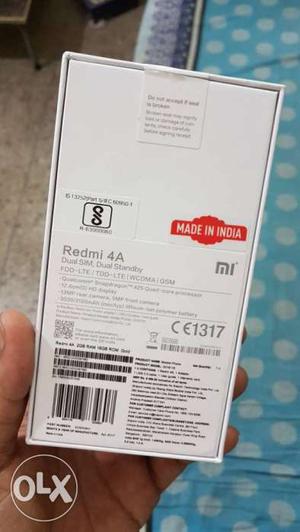 Redmi 4A Gold colour Brand new Full 1 year