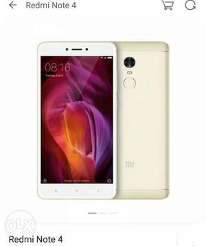 Redmi note 4 4gb 64 gb gold sealed NO EXTRA COST not yet