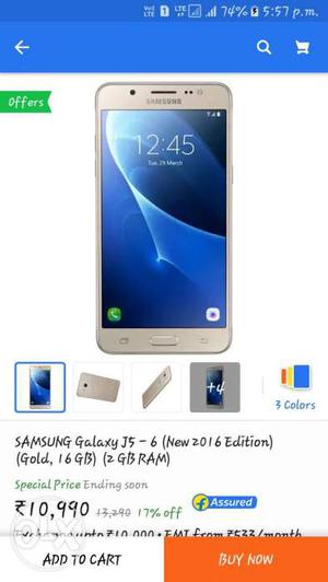 Samsung j edition 2gb ram nd 16 gb enternal