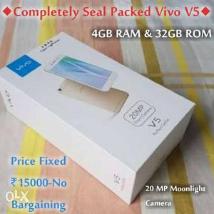 Seal Packed Vivo V5--4GB RAM & 32GB ROM Price Fixed No