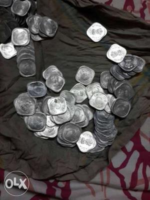 5 Indian paise 500 each
