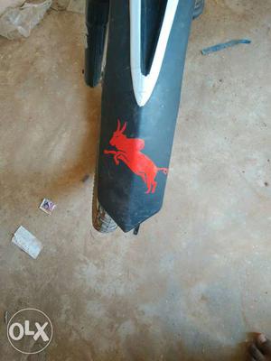 Blue And Red Bull Bicycle Fender