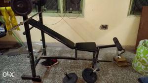 Gym set is available with all the equipment in