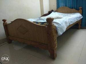 Wooden Double bed (4x6 ft), one year old,