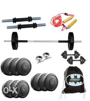 20kg dumbbell set with 3ft rod and 2 rods. total 8